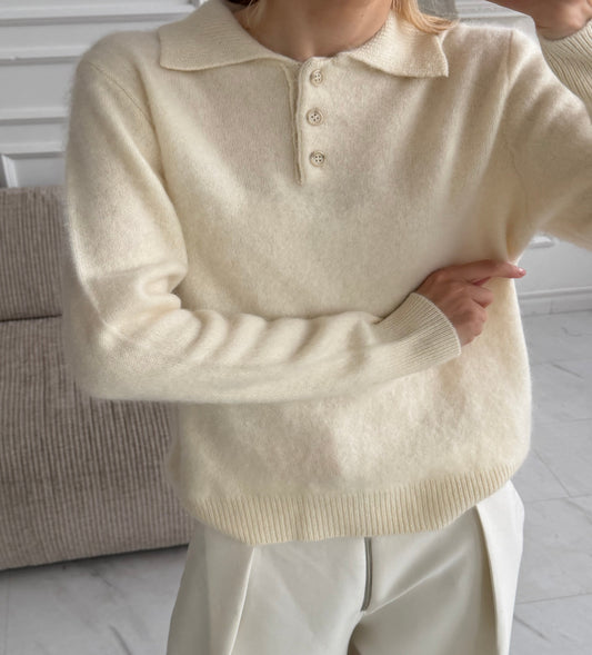 Polo kašmyro megztinis