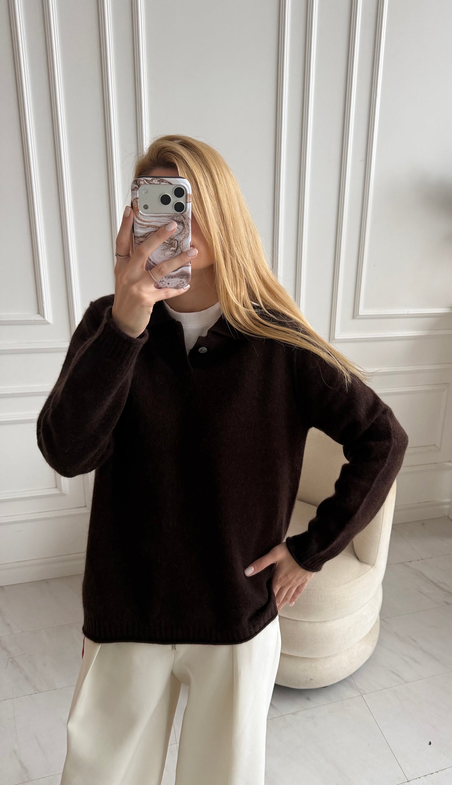 Megztinis su kašmyru ir angora