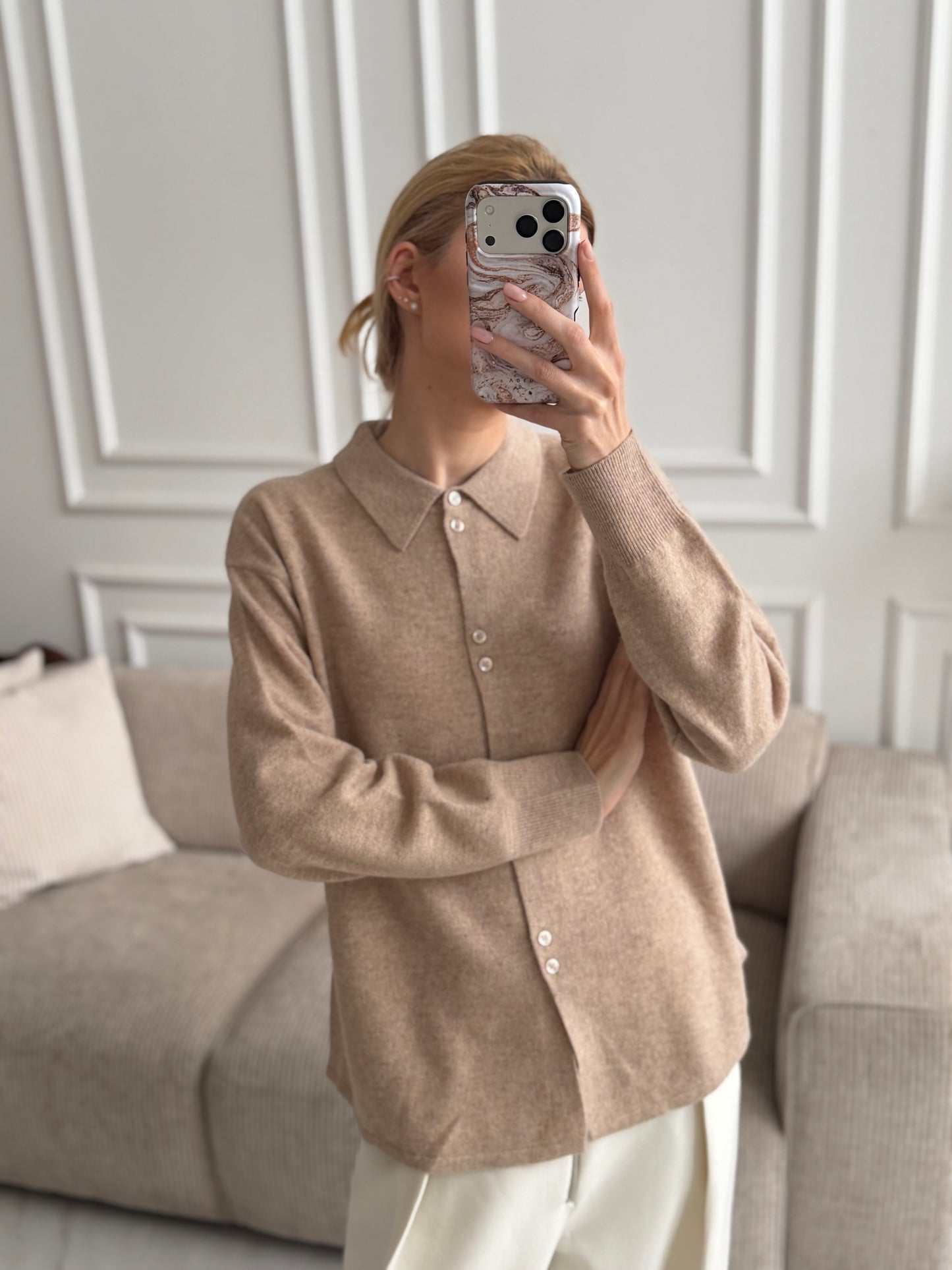 Kašmyro polo megztinis