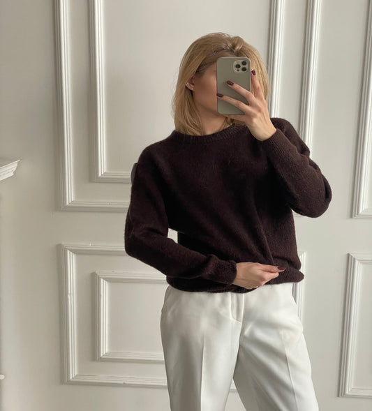 Megztinis ilgomis rankovėmis su baby alpaka