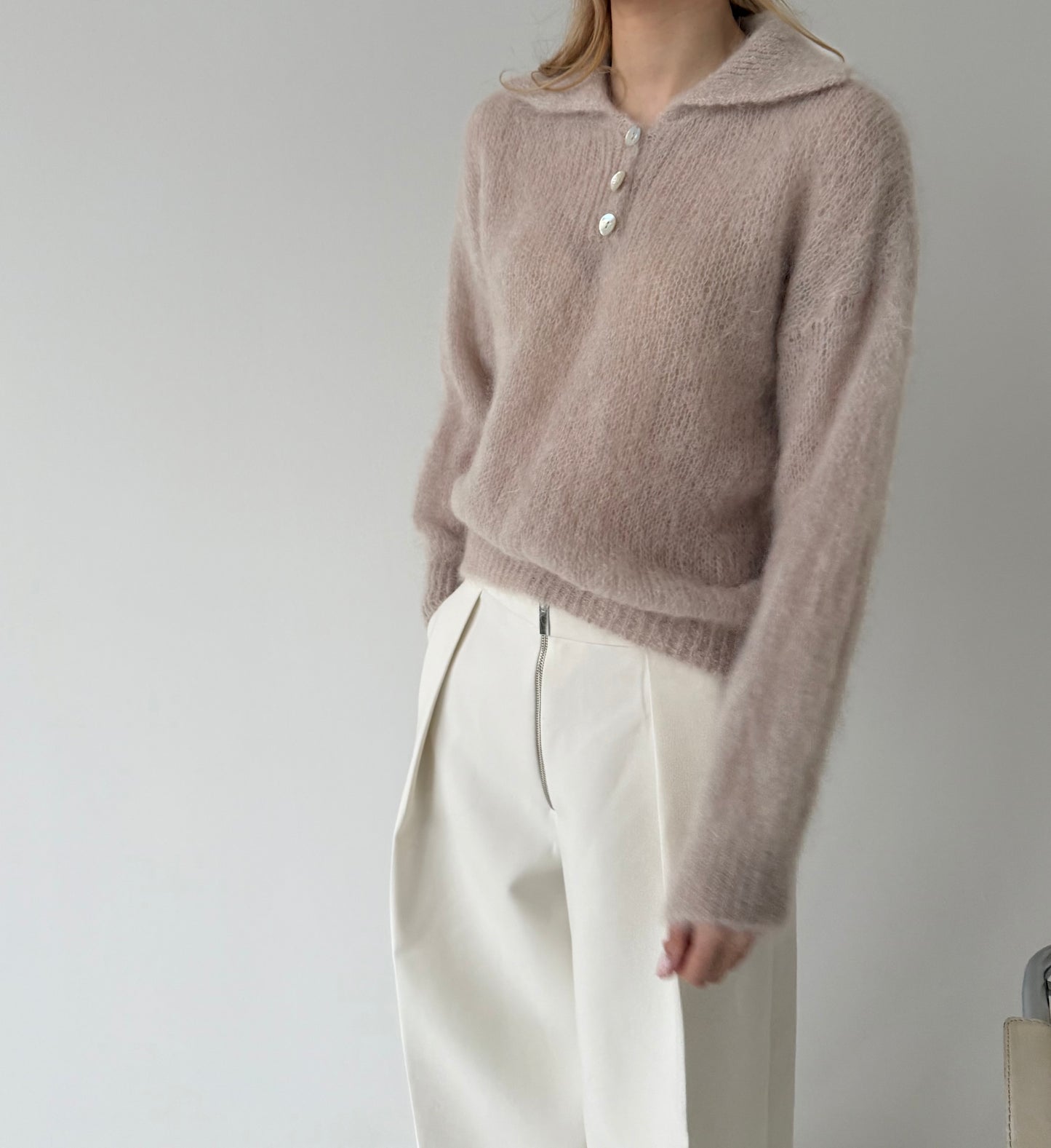 Polo megztinis su mohera