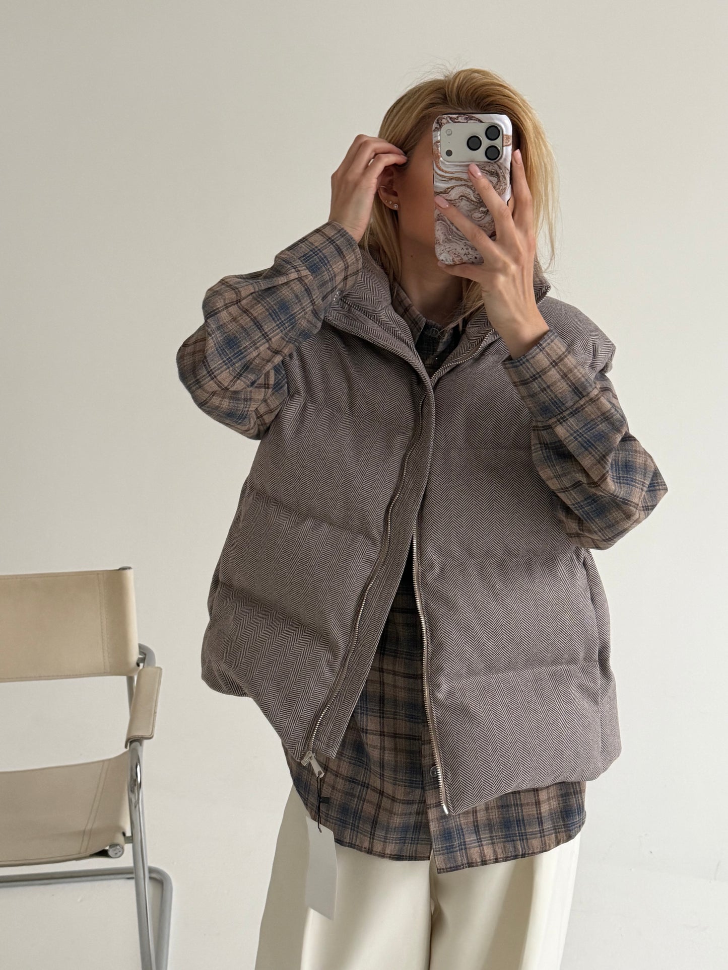 Liemenė su kašmyru