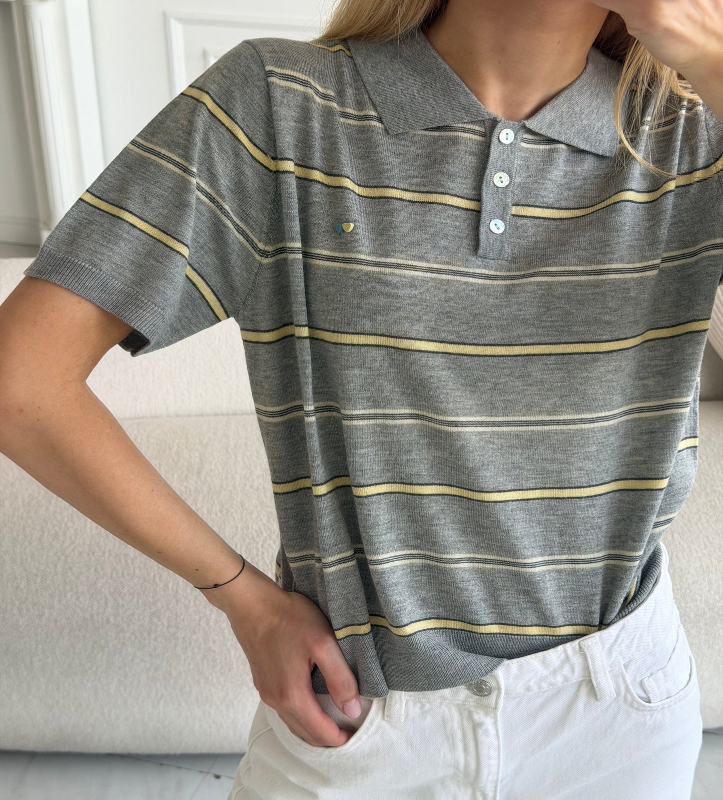 Dryžuoti polo marškinėliai