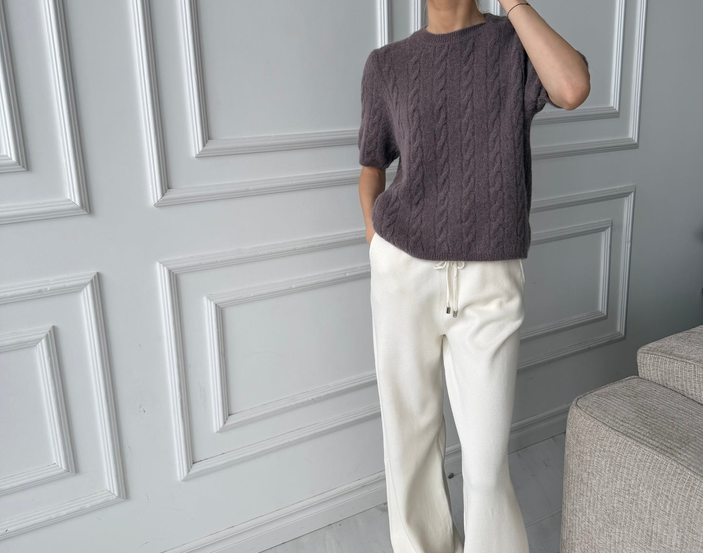 Megztinis su pynėmis ir vilna